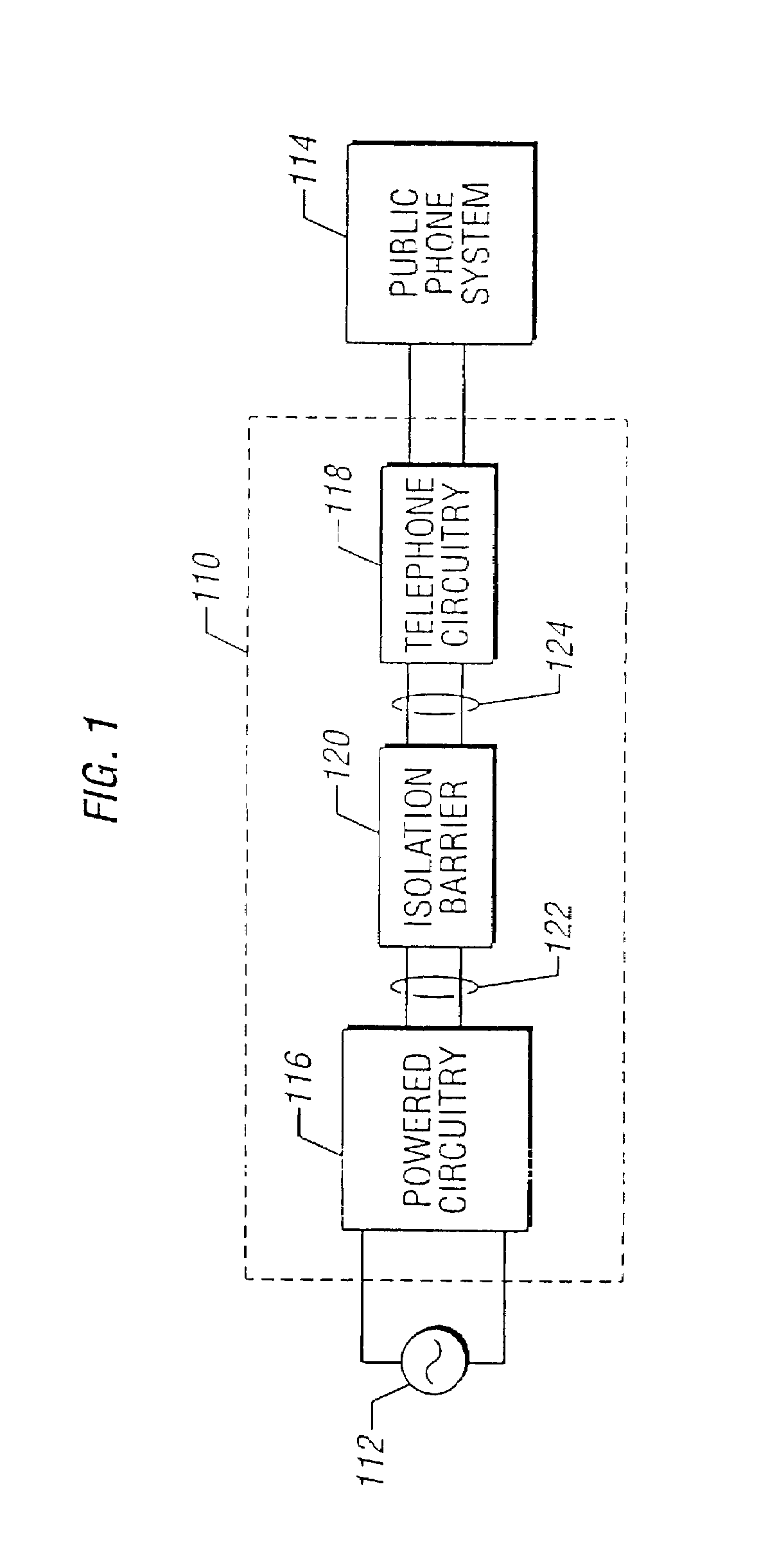 Direct digital access arrangement circuitry and method for connecting to phone lines