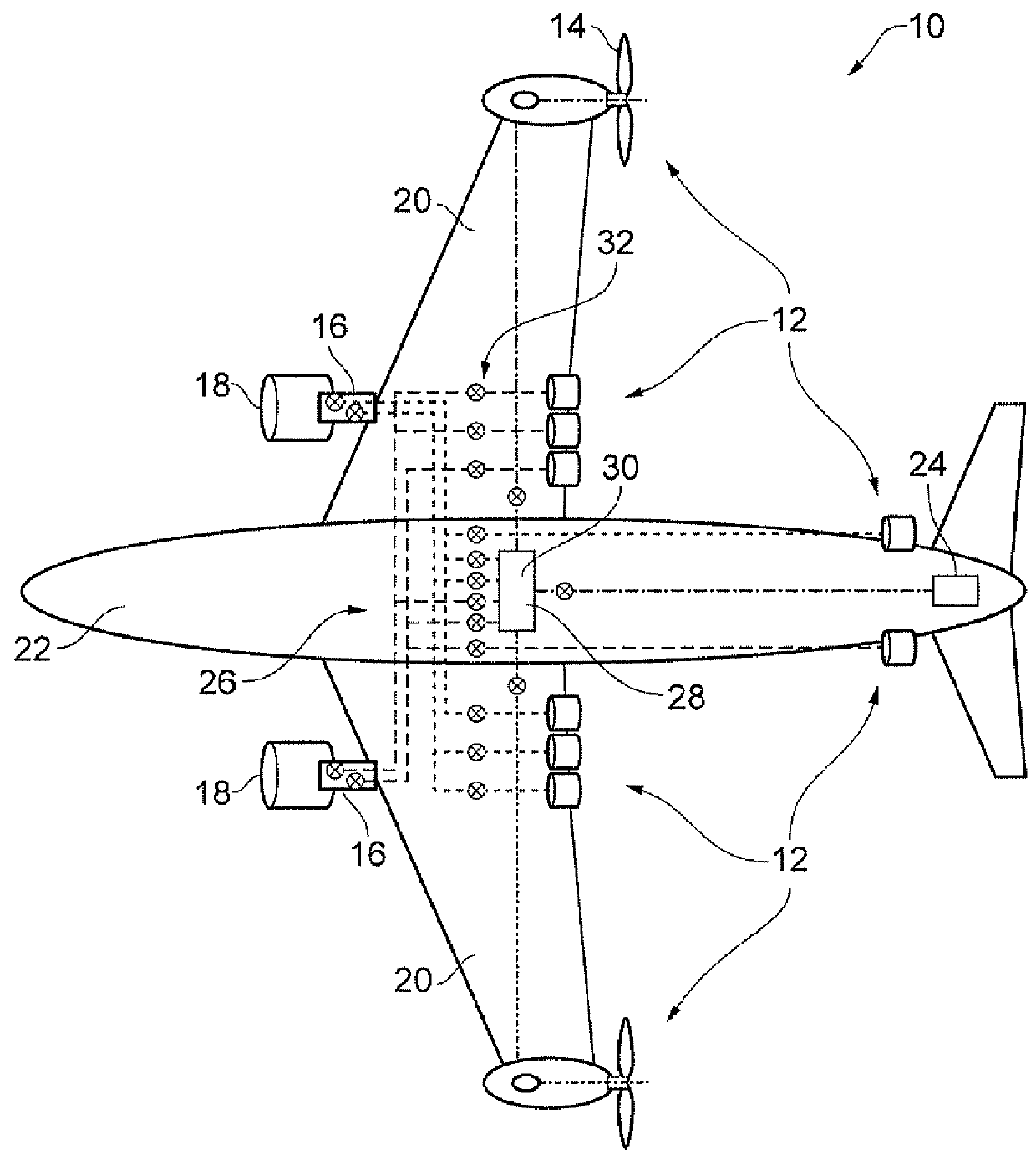 Distributed propulsion system and method of control