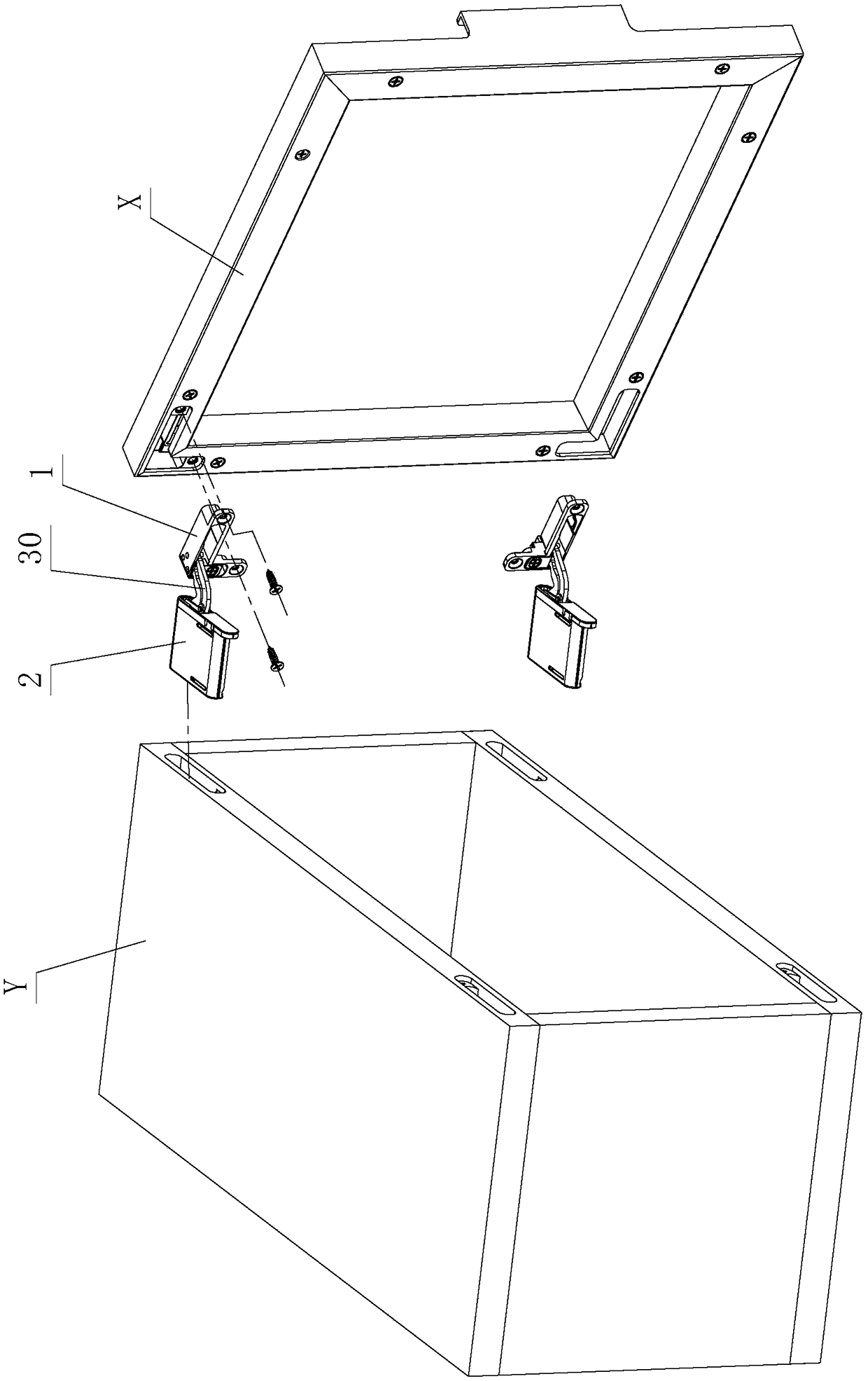 Gapless assembly structure of embedded hinge