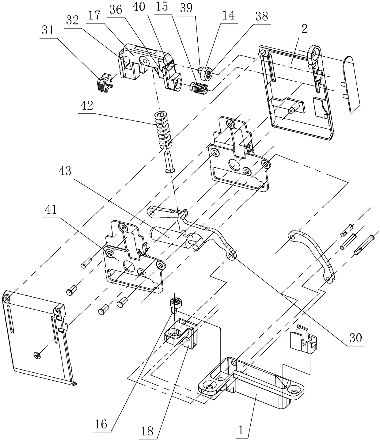 Gapless assembly structure of embedded hinge