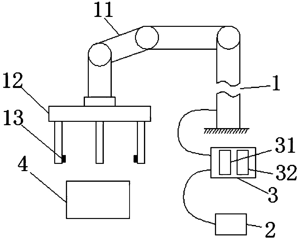 Automatic feeding and discharging system and method for intelligent manufacturing