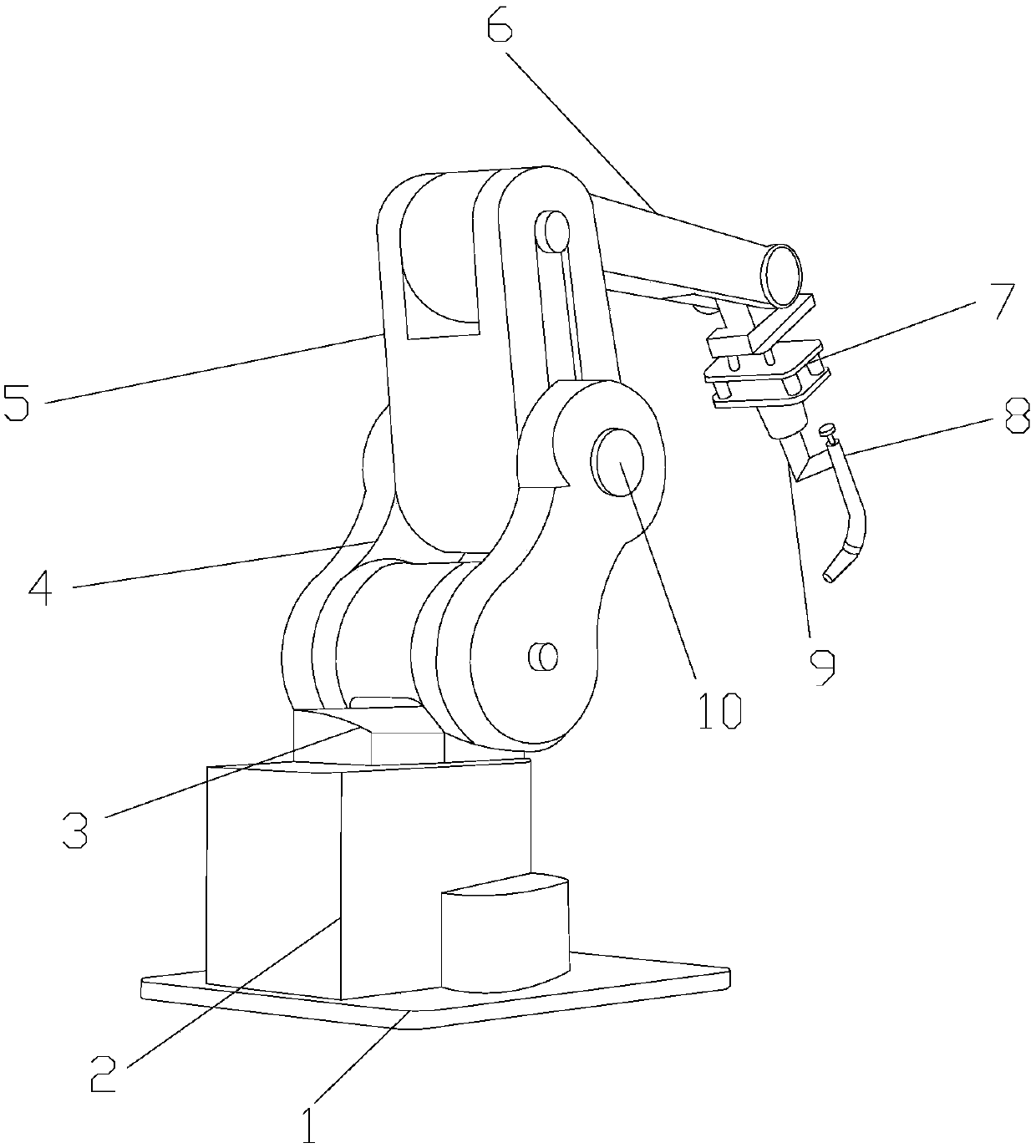 High-accuracy car welding robot