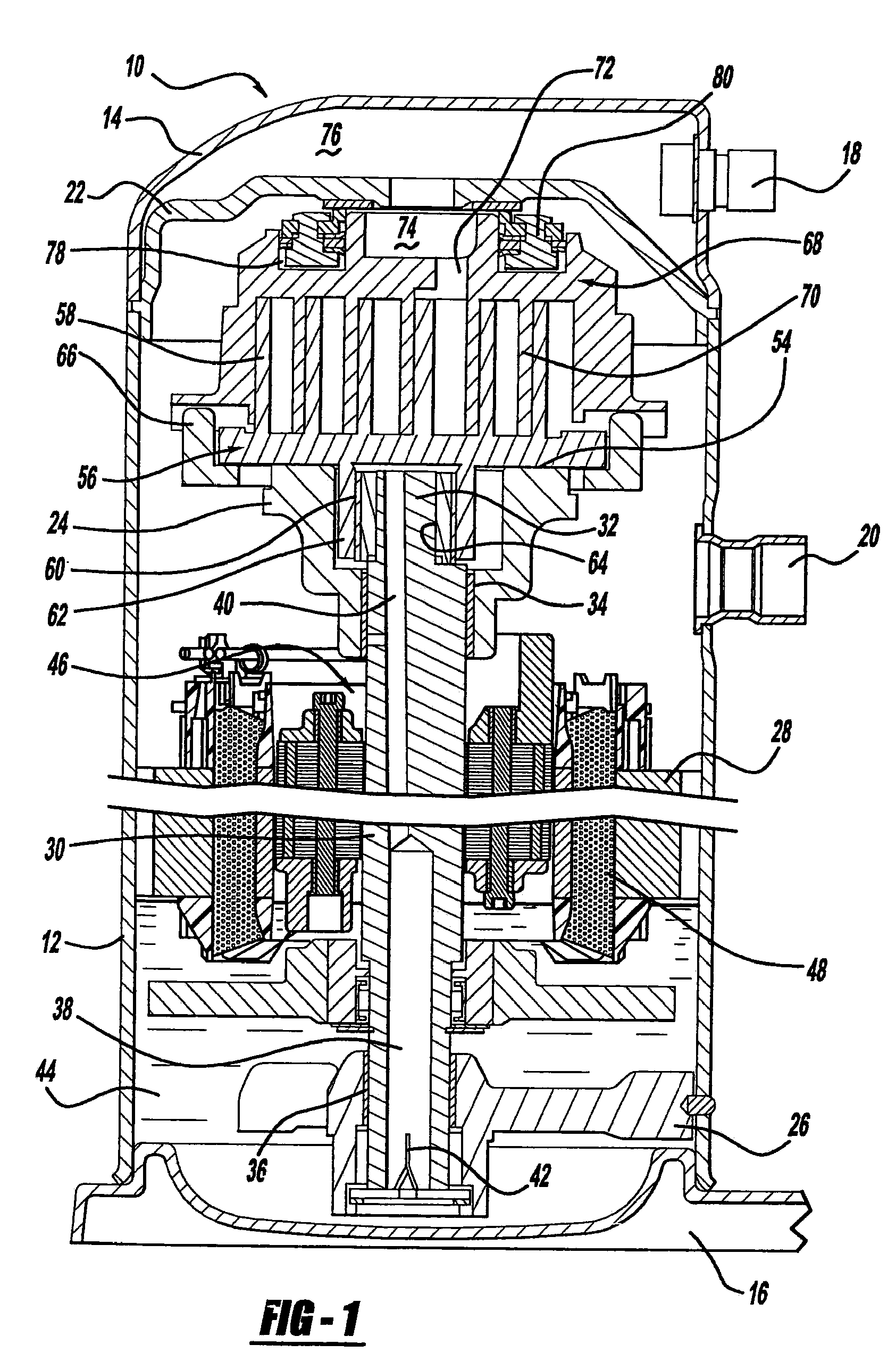 Scroll machine with brushless permanent magnet motor