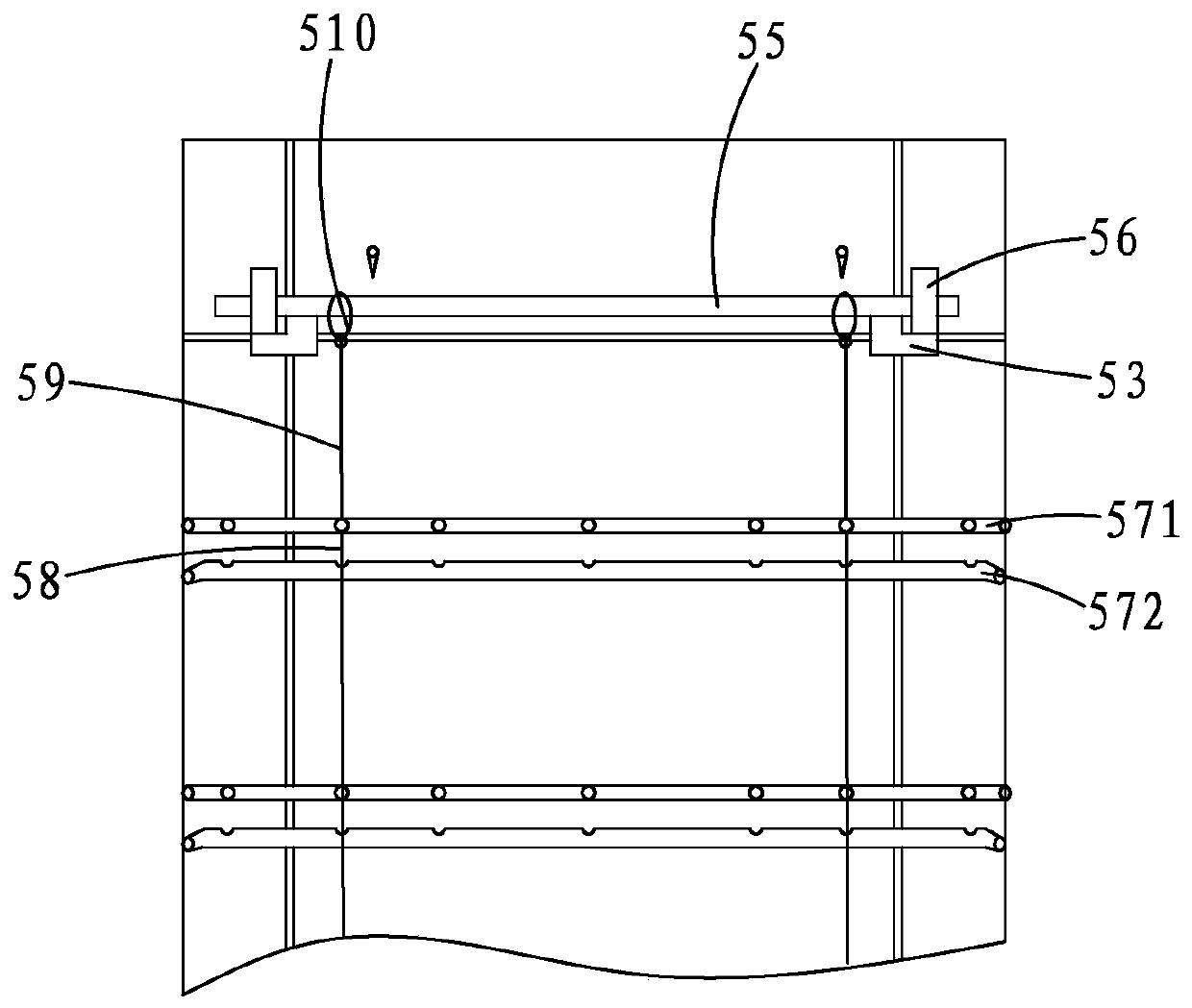 Tunnel-type drying kiln for dried bamboo shoot