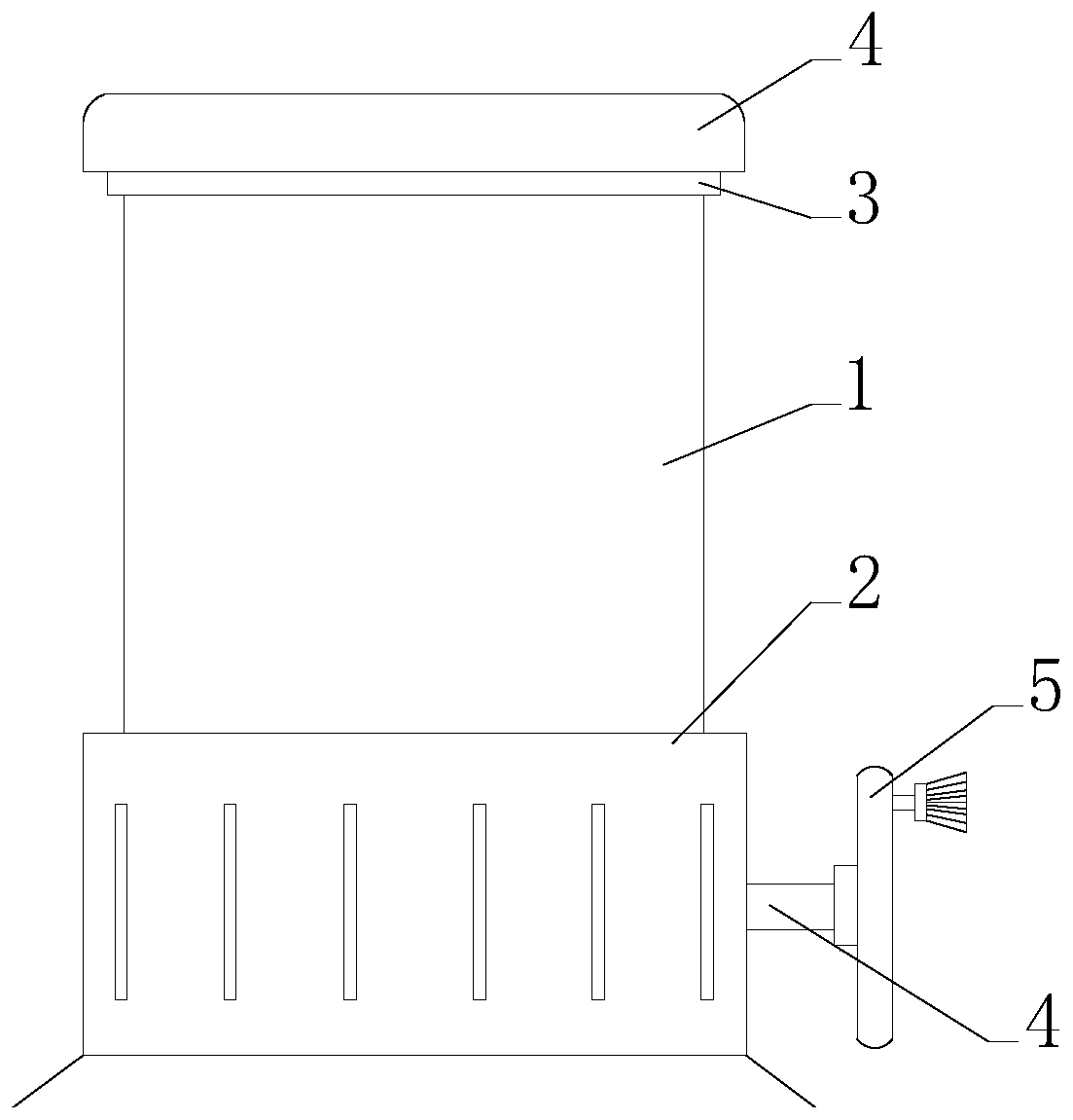 Rapid mixing device for two-component chemical reagent