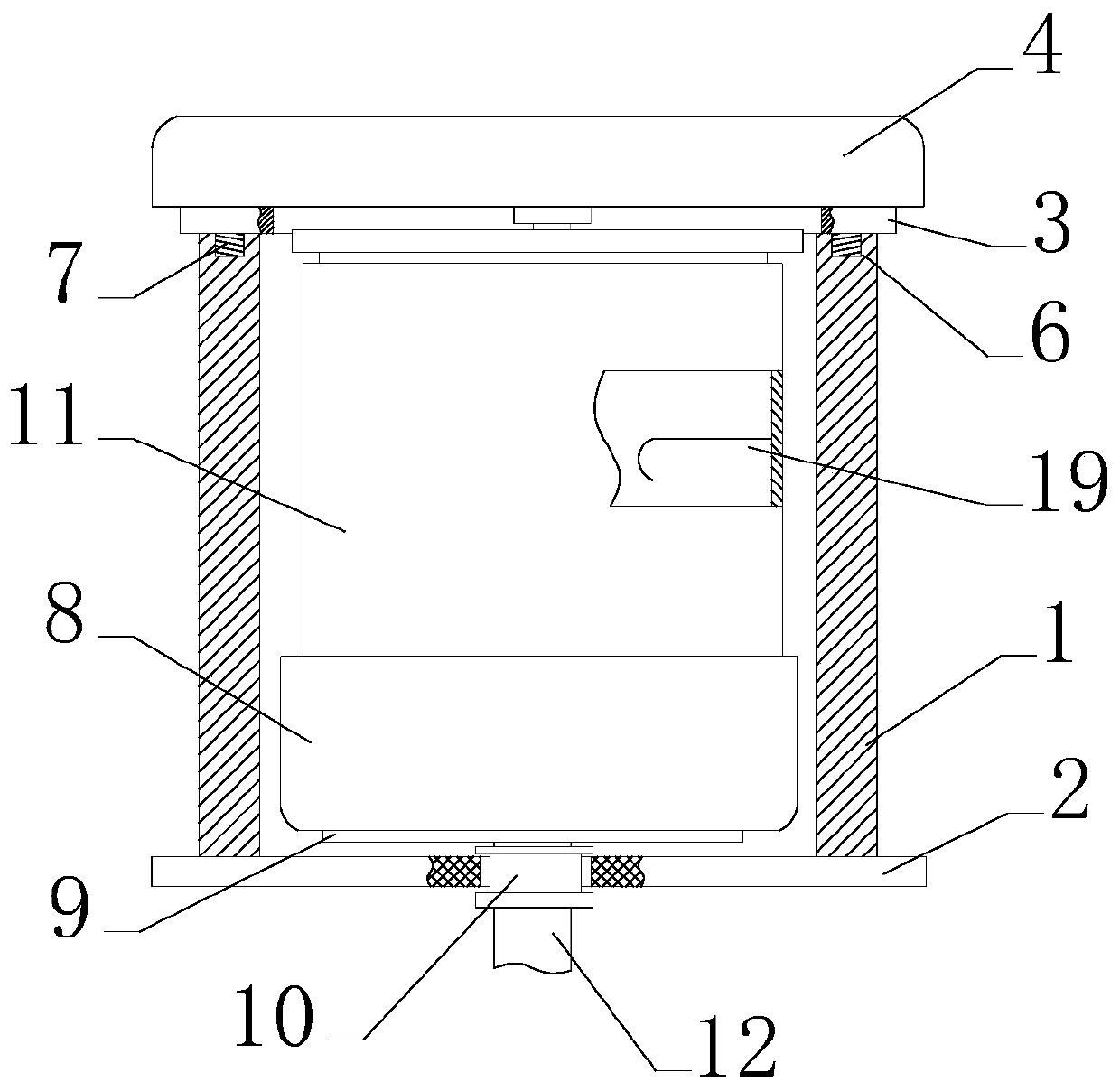 Rapid mixing device for two-component chemical reagent