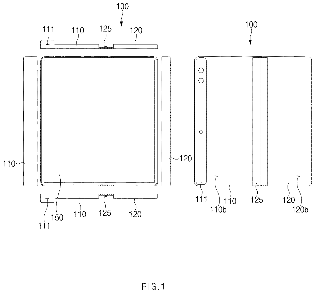 Foldable electronic device having dustproof structure