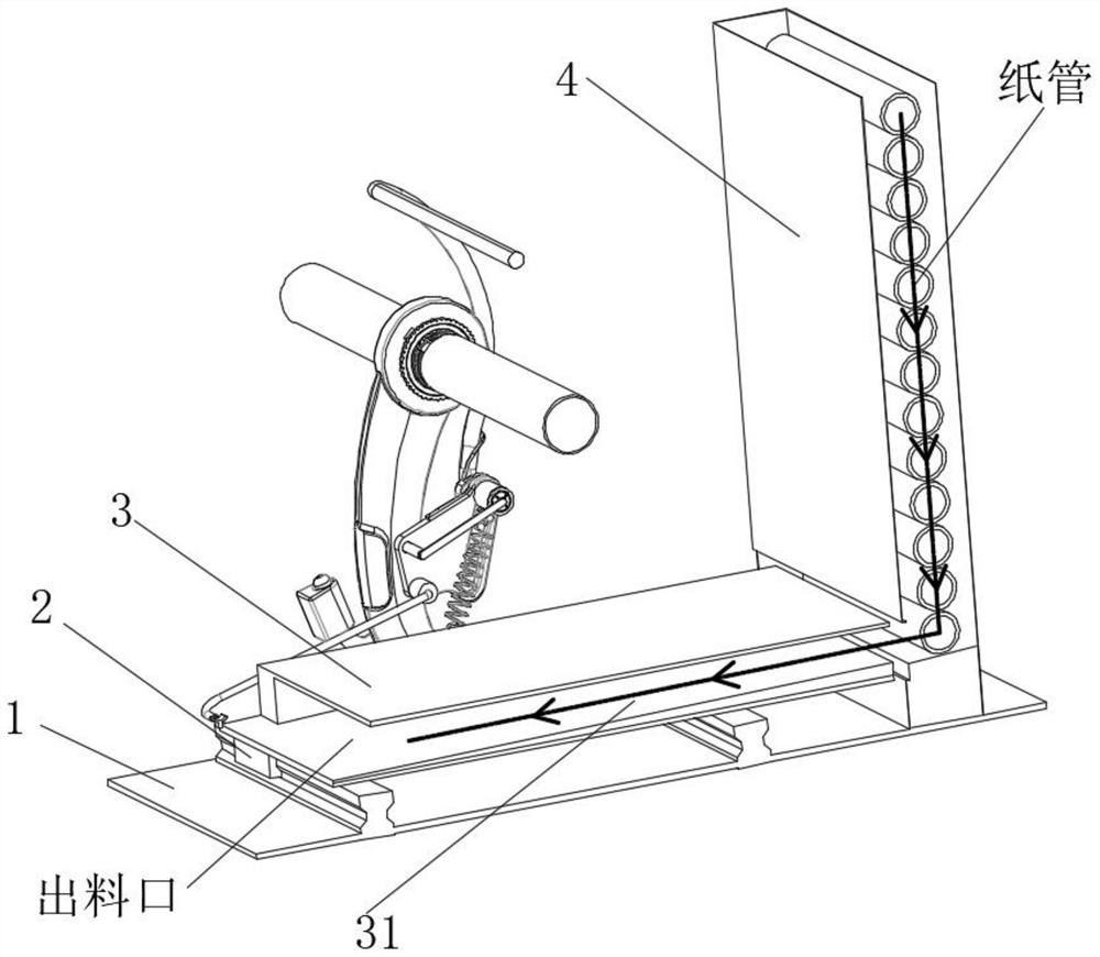 Cotton packaging film winding device with automatic feeding function