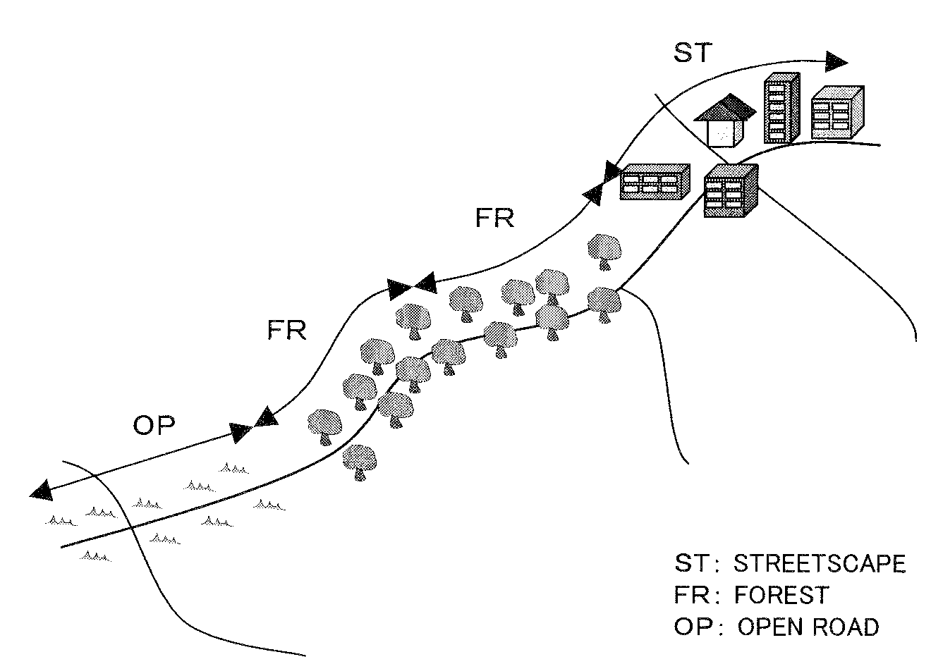 Road landscape map producing apparatus, method and program