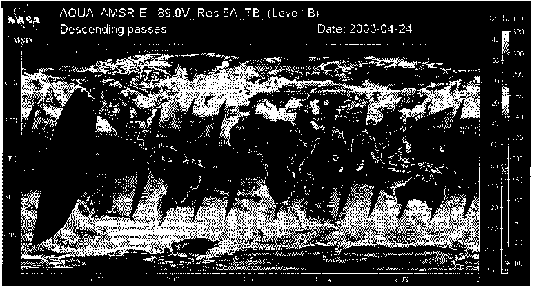 Method by utilizing passive microwave remote sensing data AMSR-E (Advanced Microwave Scanning Radiometer-EOS ) to invert surface temperature