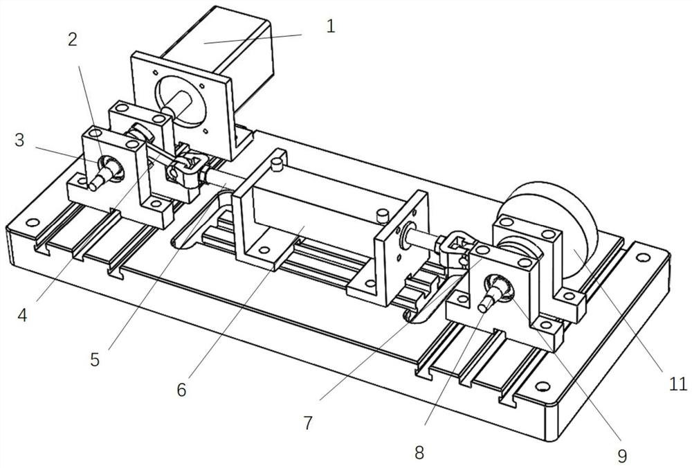 Small internal combustion engine crankshaft system simulation device and simulation method thereof