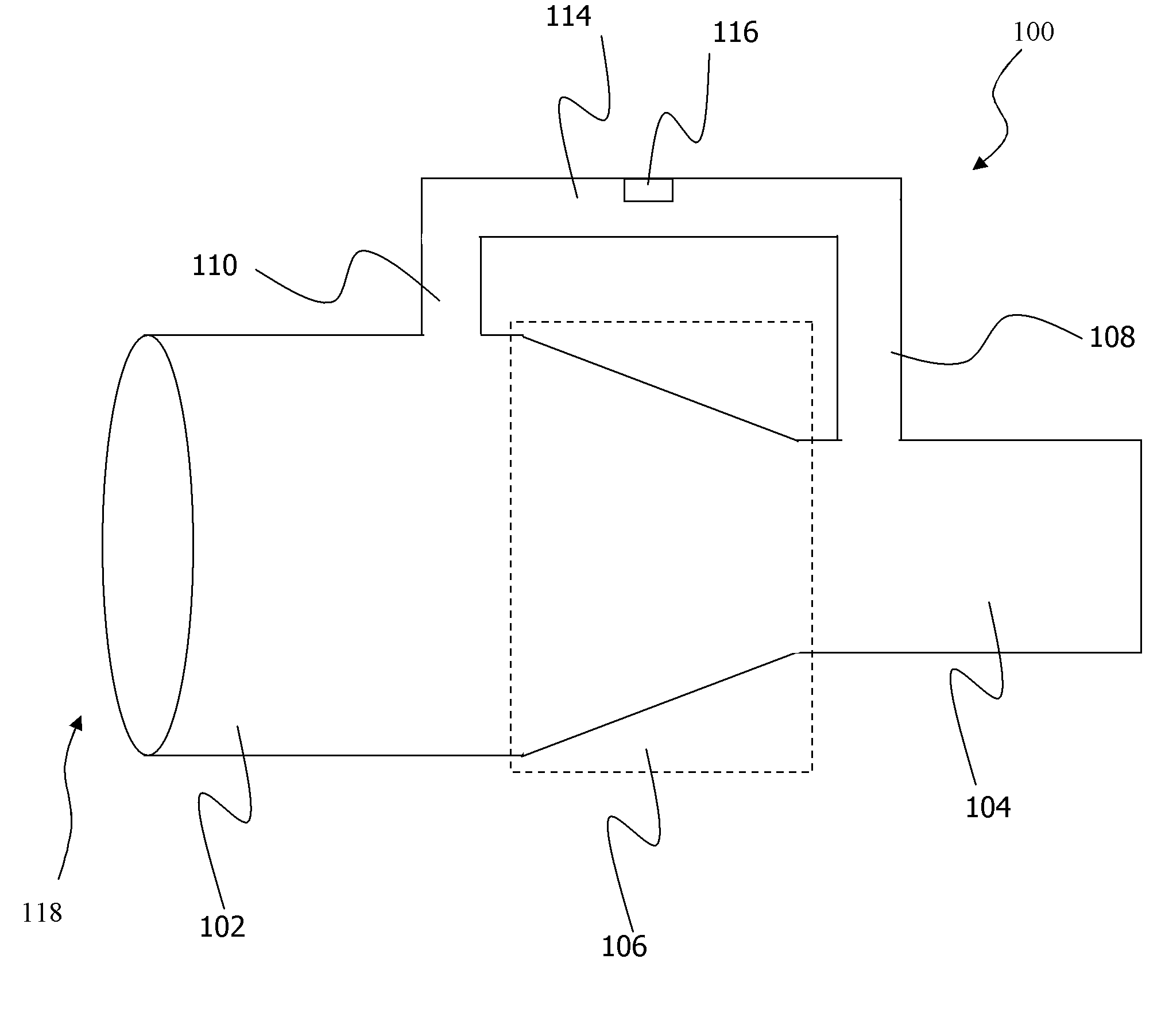 Venturi flow sensor