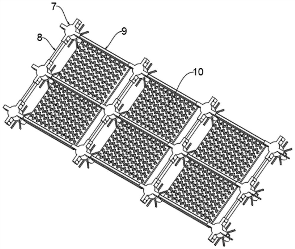 Slope protection device for traffic engineering construction and laying method of slope protection device