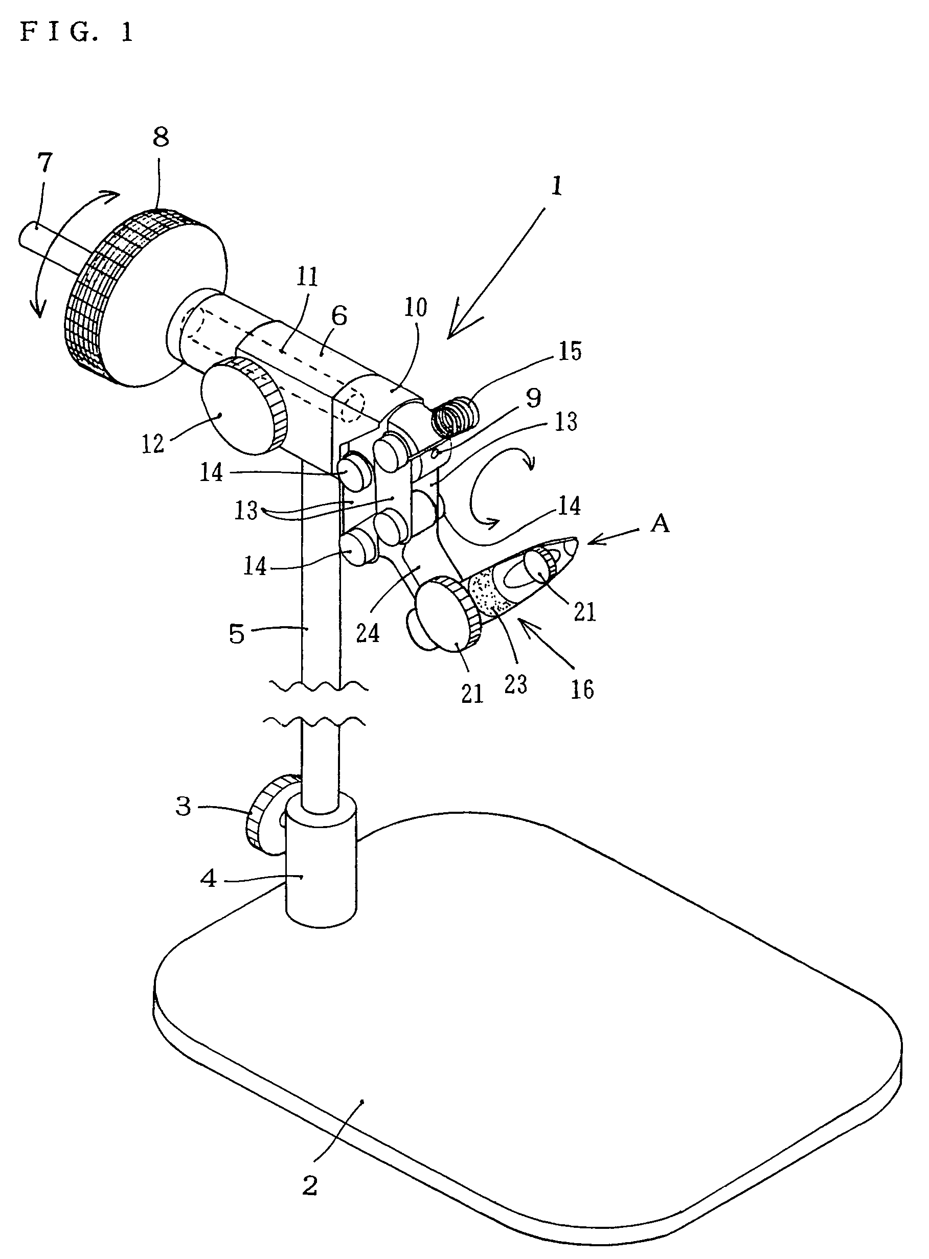 Vice for tying a hook for fly-fishing