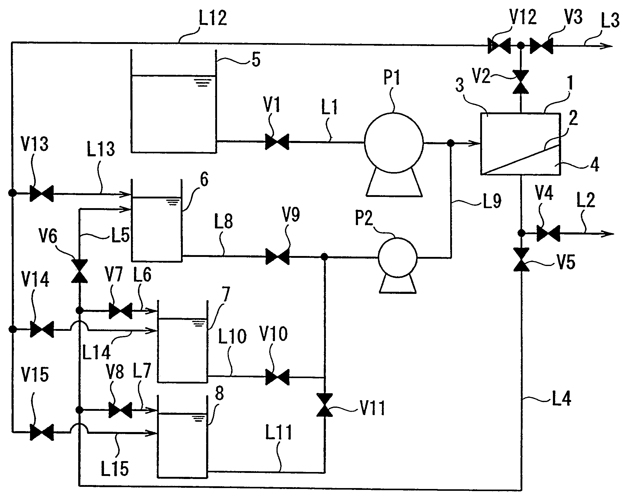 Detergent for washing a selectively permeable membrane and method of washing