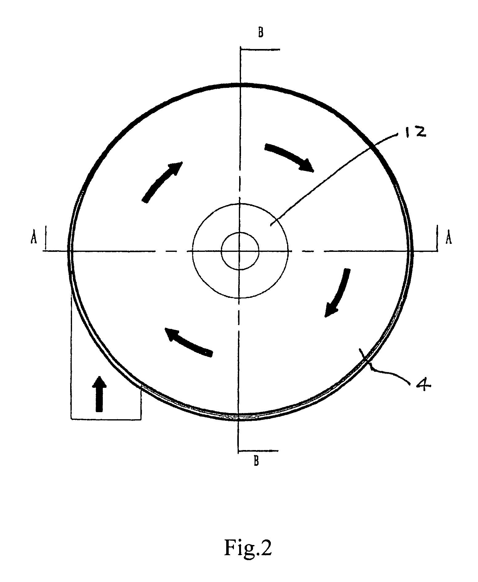 Cyclone separating device of a cleaner