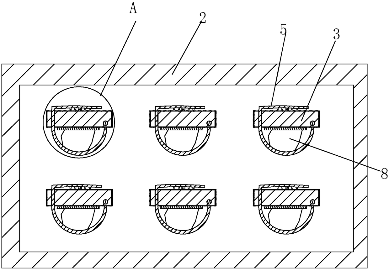 A transport device which is convenient to limit the stamping parts of automobiles