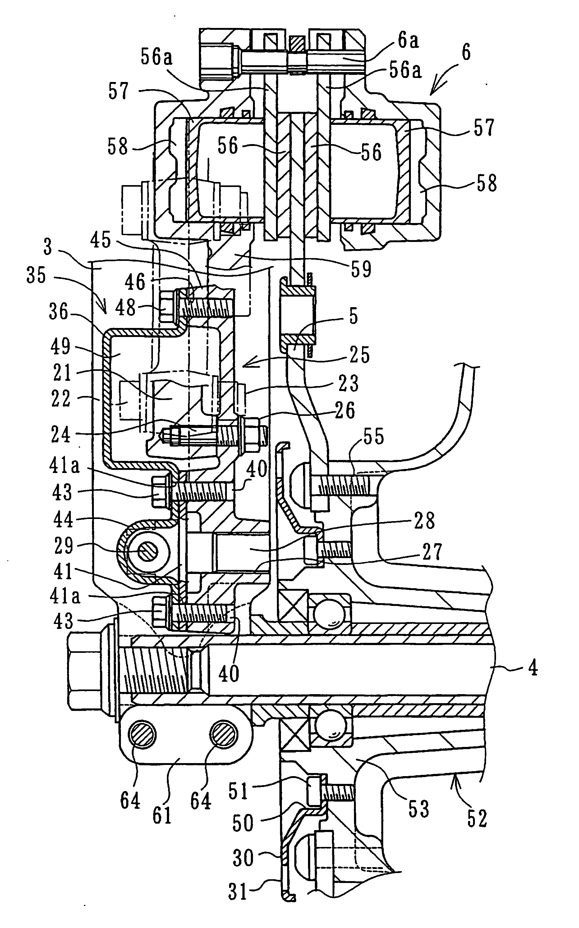 Speed sensor fitting structure