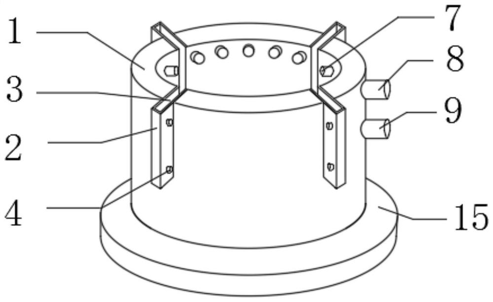 High air duct of countercurrent closed cooling tower