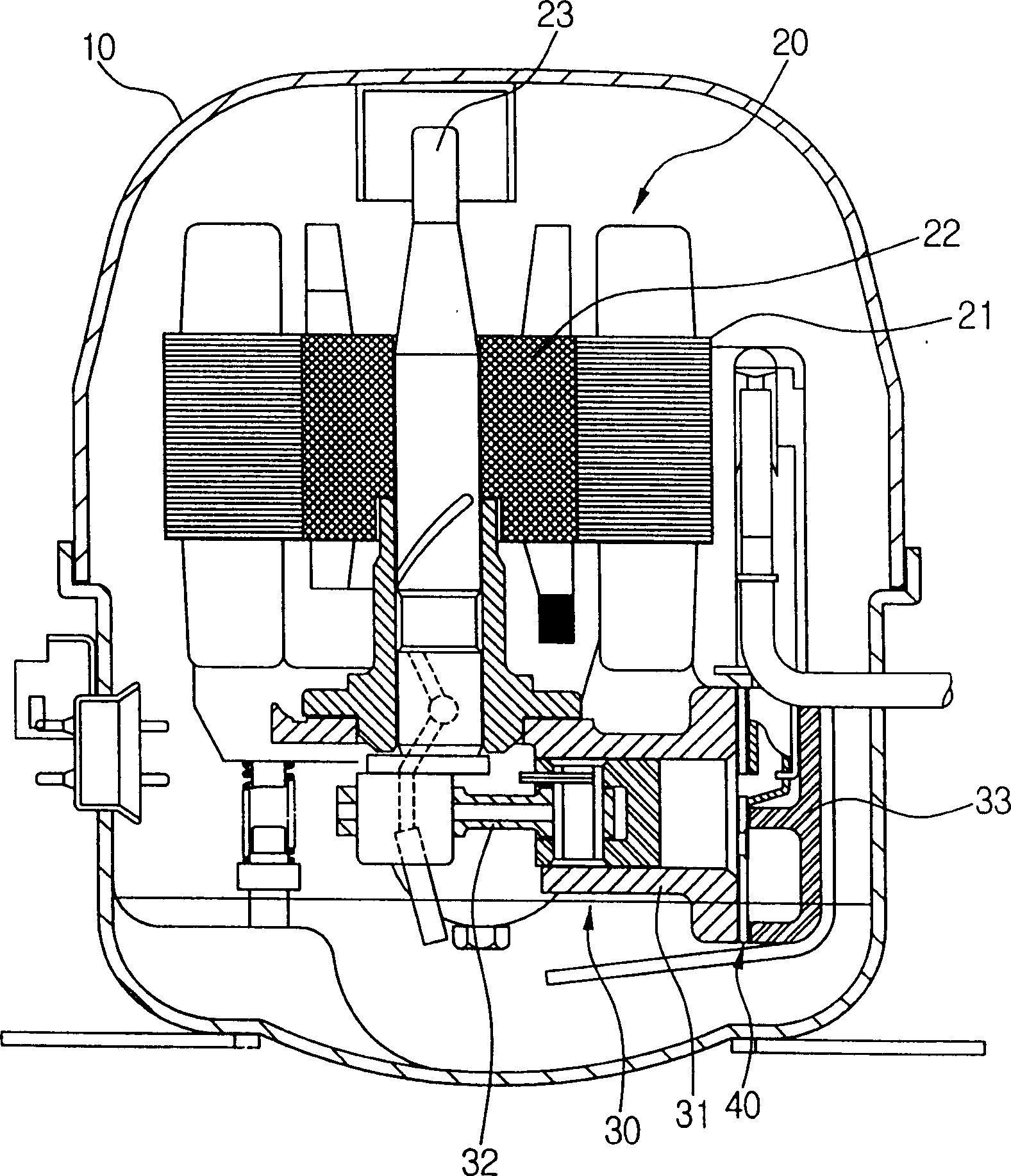 Valve assembly for compressor