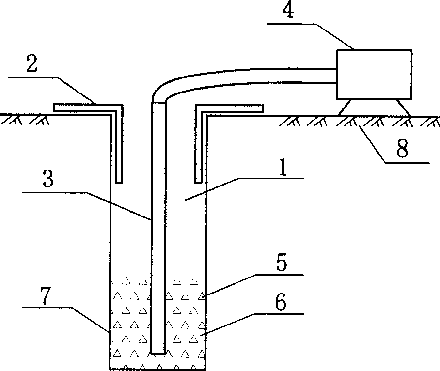 Method for constructing composite foundation of piles and ground interactive slurry bonded dispersed body material