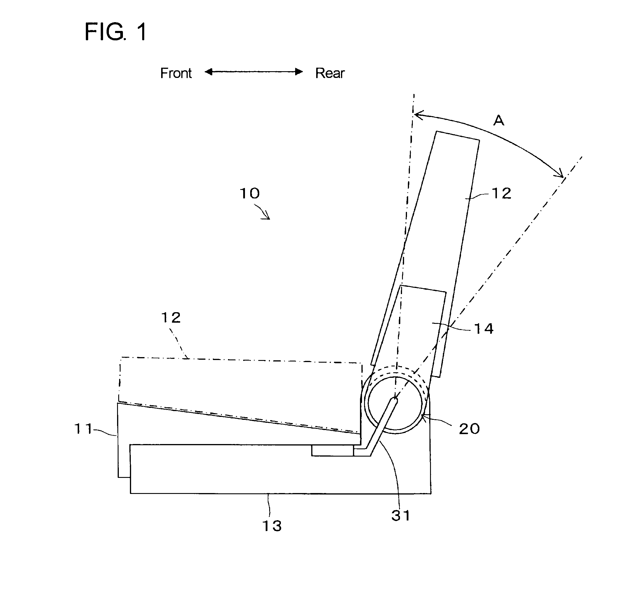 Vehicle seat reclining device