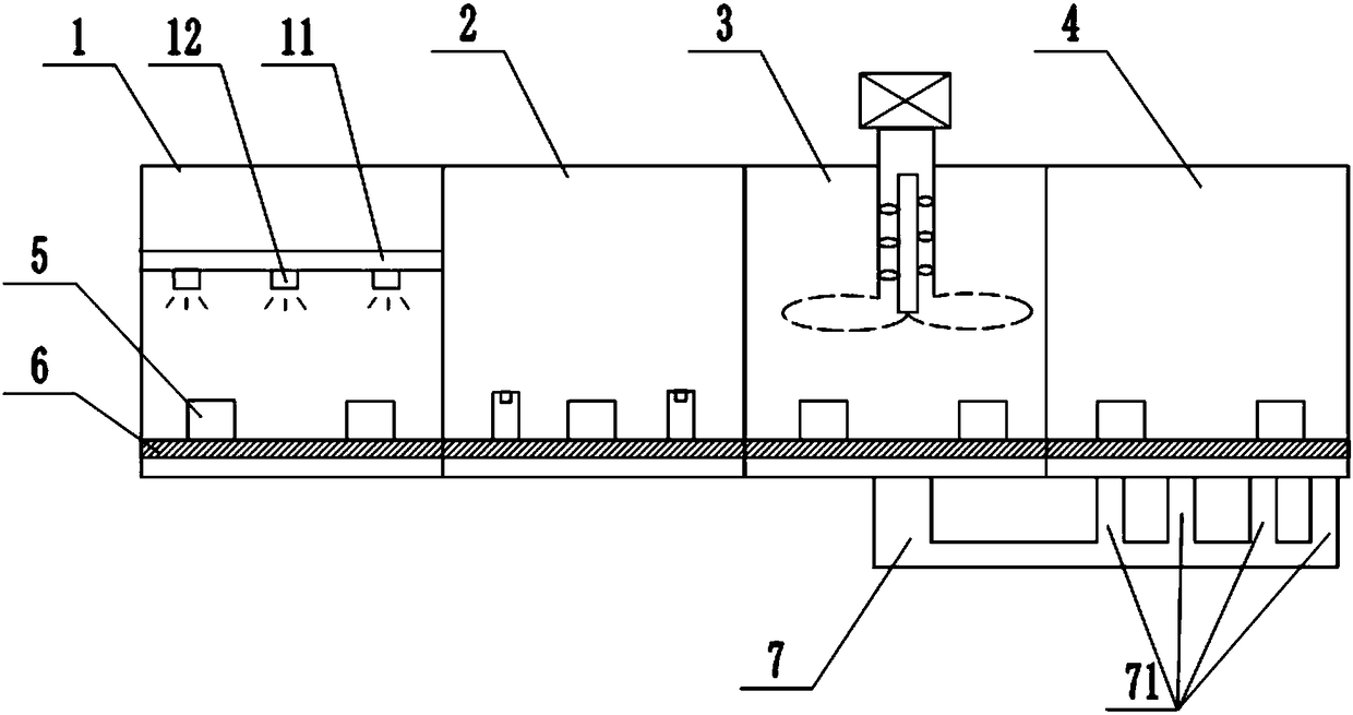 Automobile part paint spraying assembly line