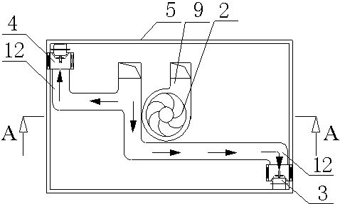 Air flow full-seal-type smoke exhaust hood