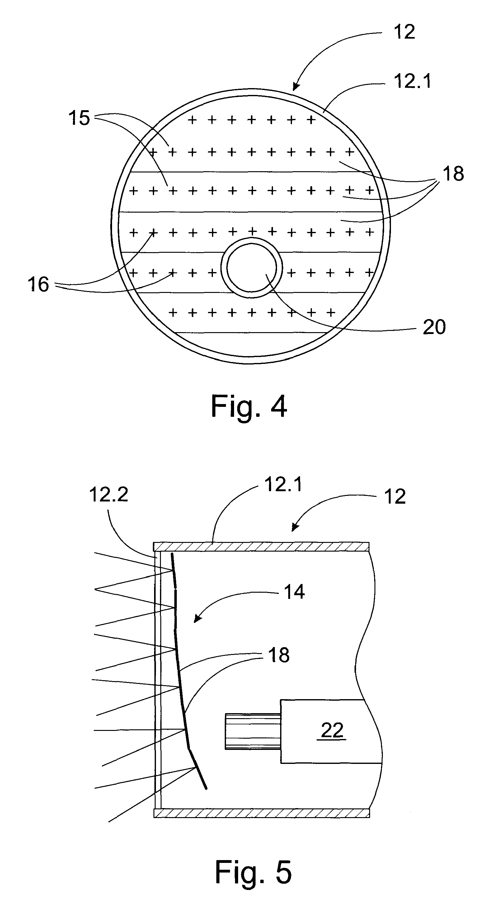 LED light matrix equipped with impulse means