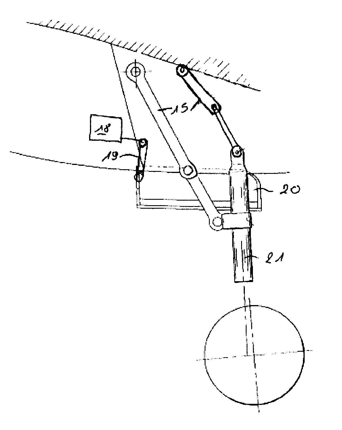 System for maneuvering an aircraft landing gear and aircraft comprising same