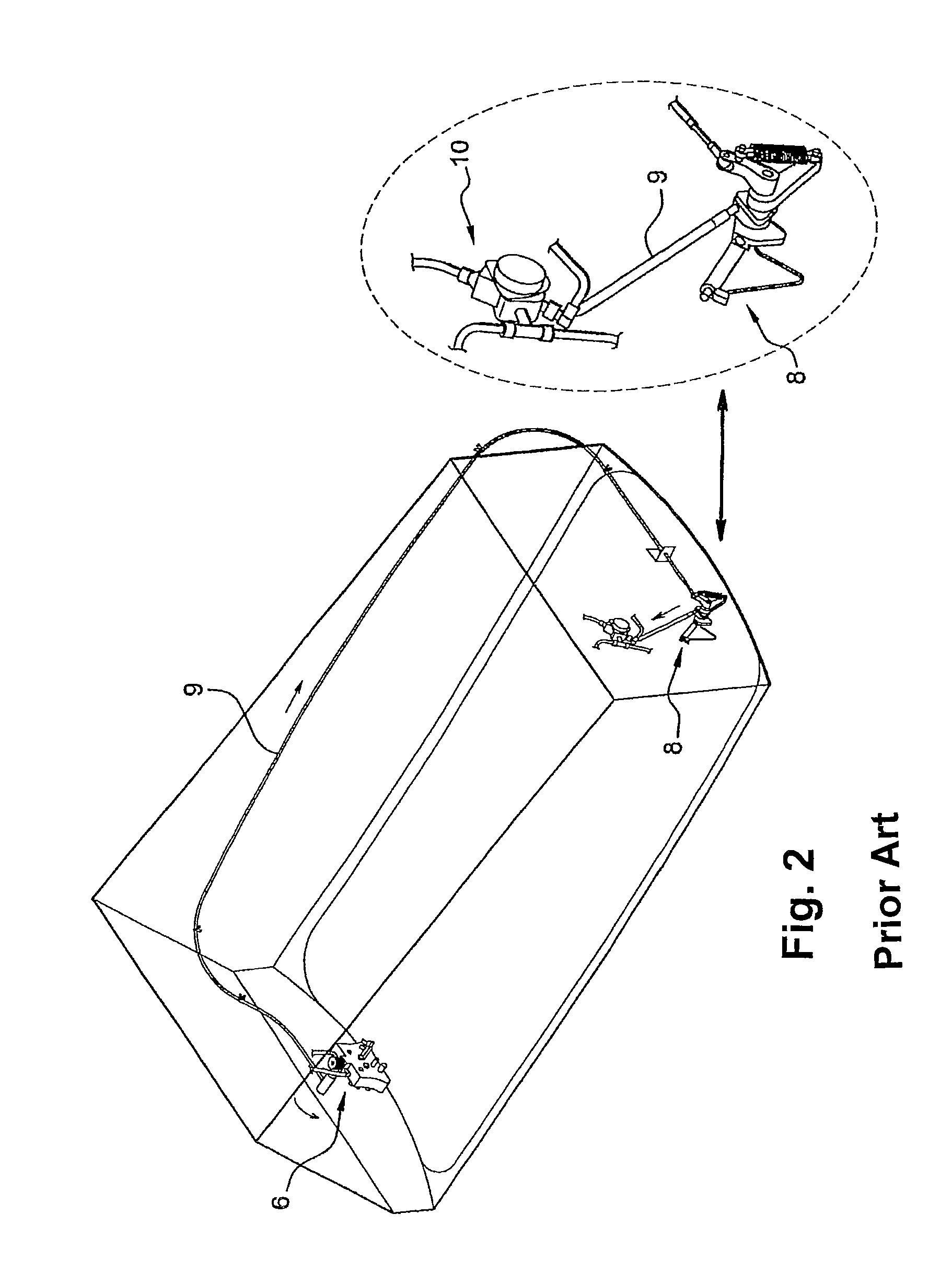 System for maneuvering an aircraft landing gear and aircraft comprising same