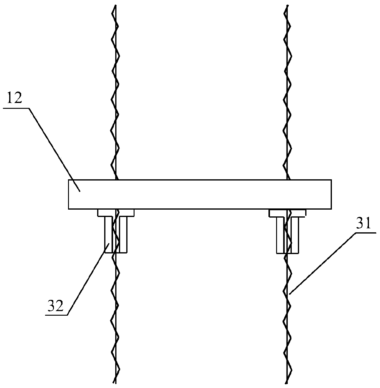 Hydraulic lifting platform for aloft work