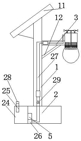 Solar street lamp with deinsectization function