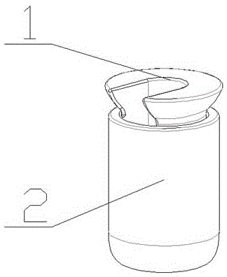 Self-locking clamping head device of great saphenous vein stripping catheter