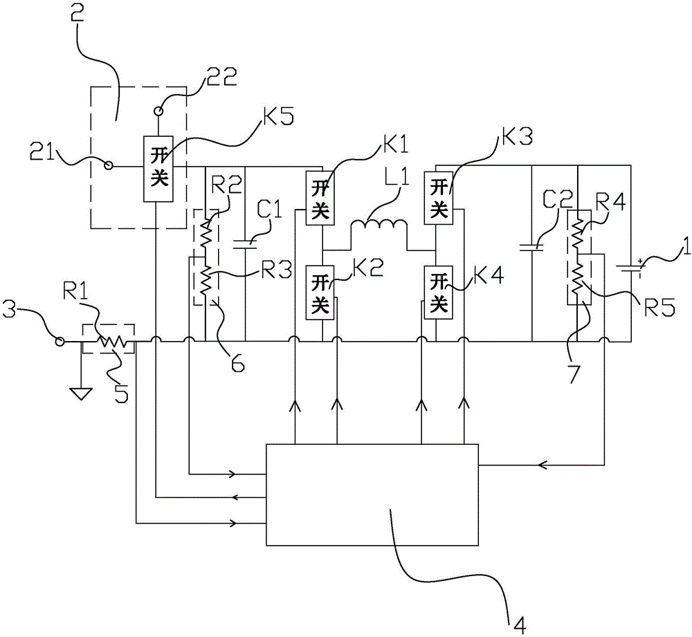 Intelligent buck-boost charging/discharging circuit and charging/discharging method thereof