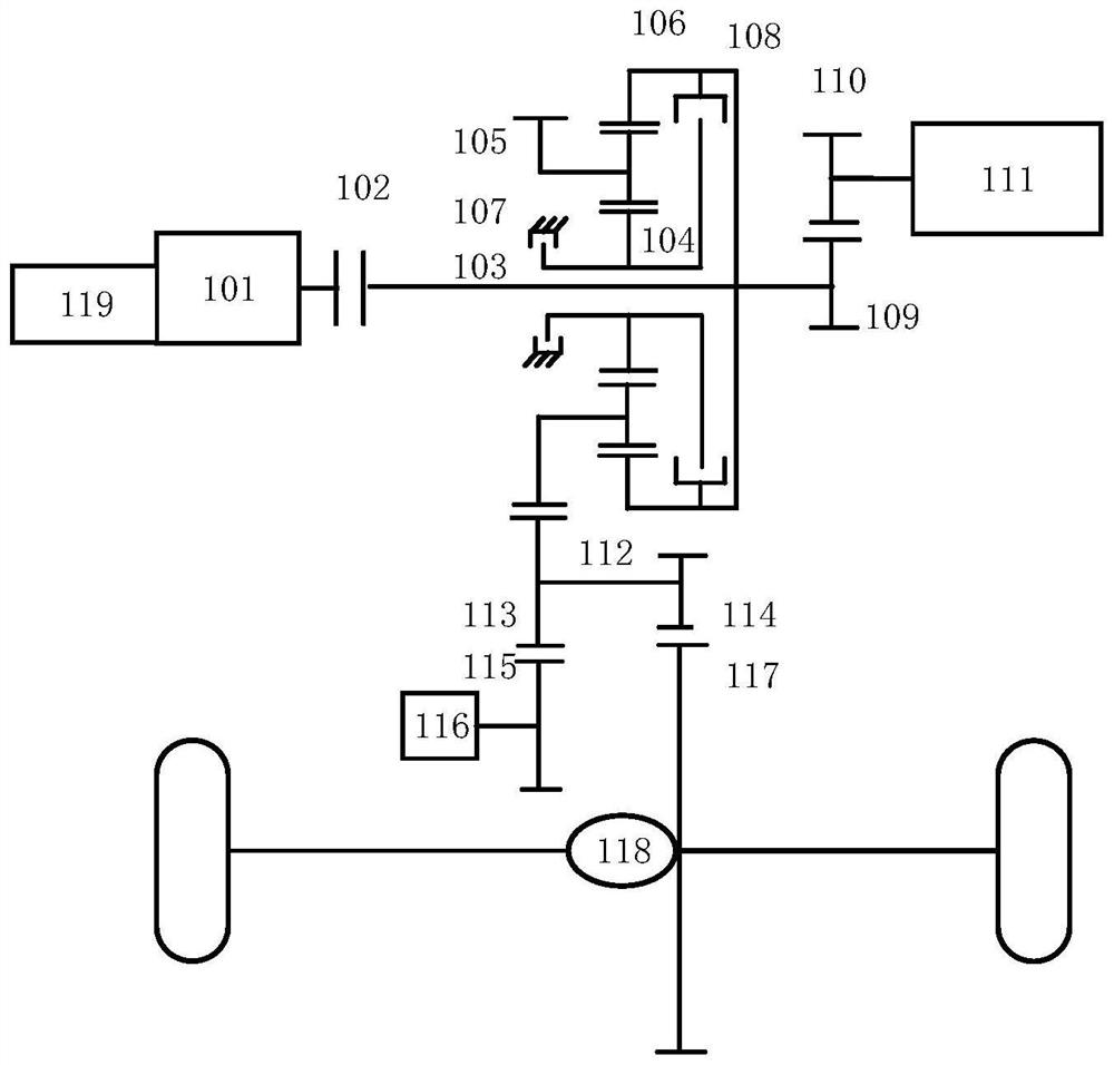 Vehicle running control system and vehicle running control method for hybrid electric vehicle