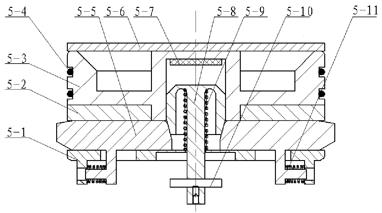 Low-noise trepanning and sinking device suitable for underwater unmanned system