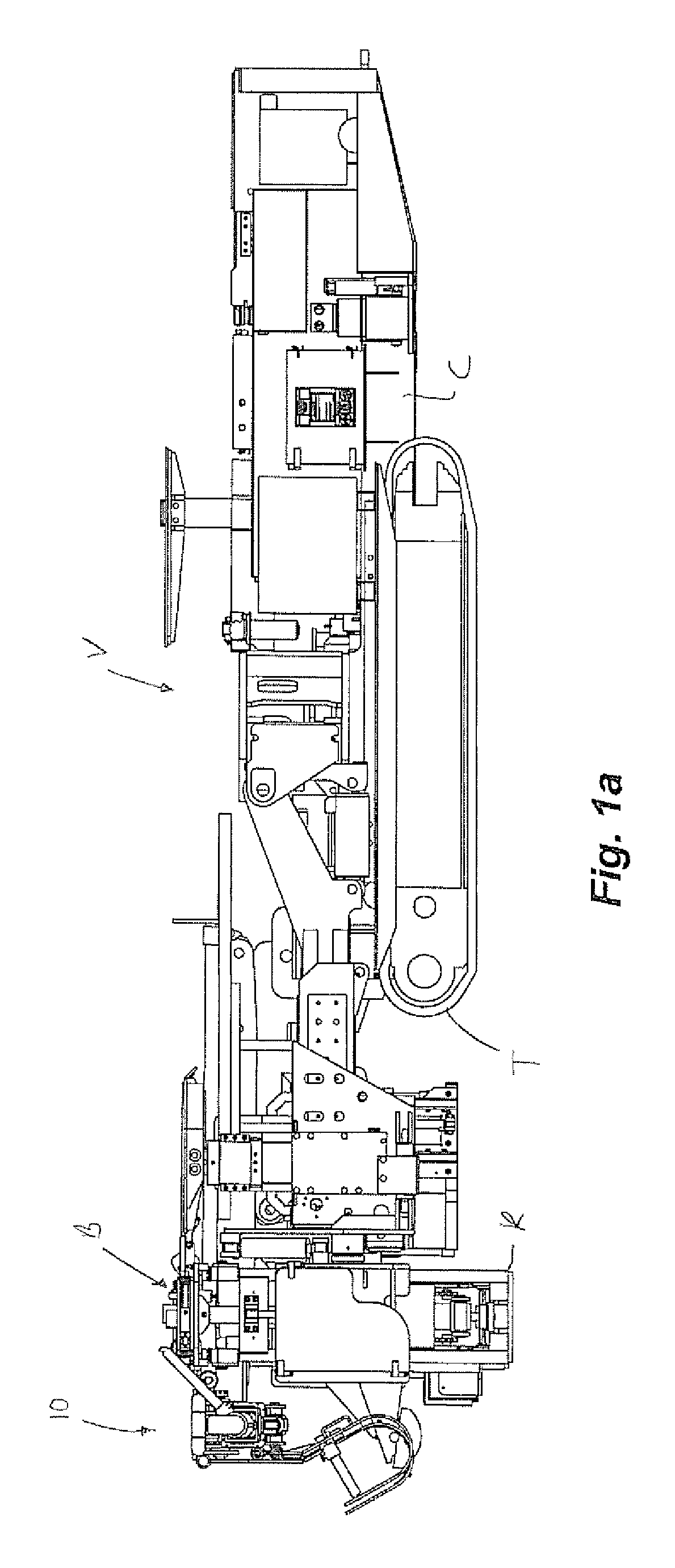 Mesh handling system for an underground mining machine and related methods