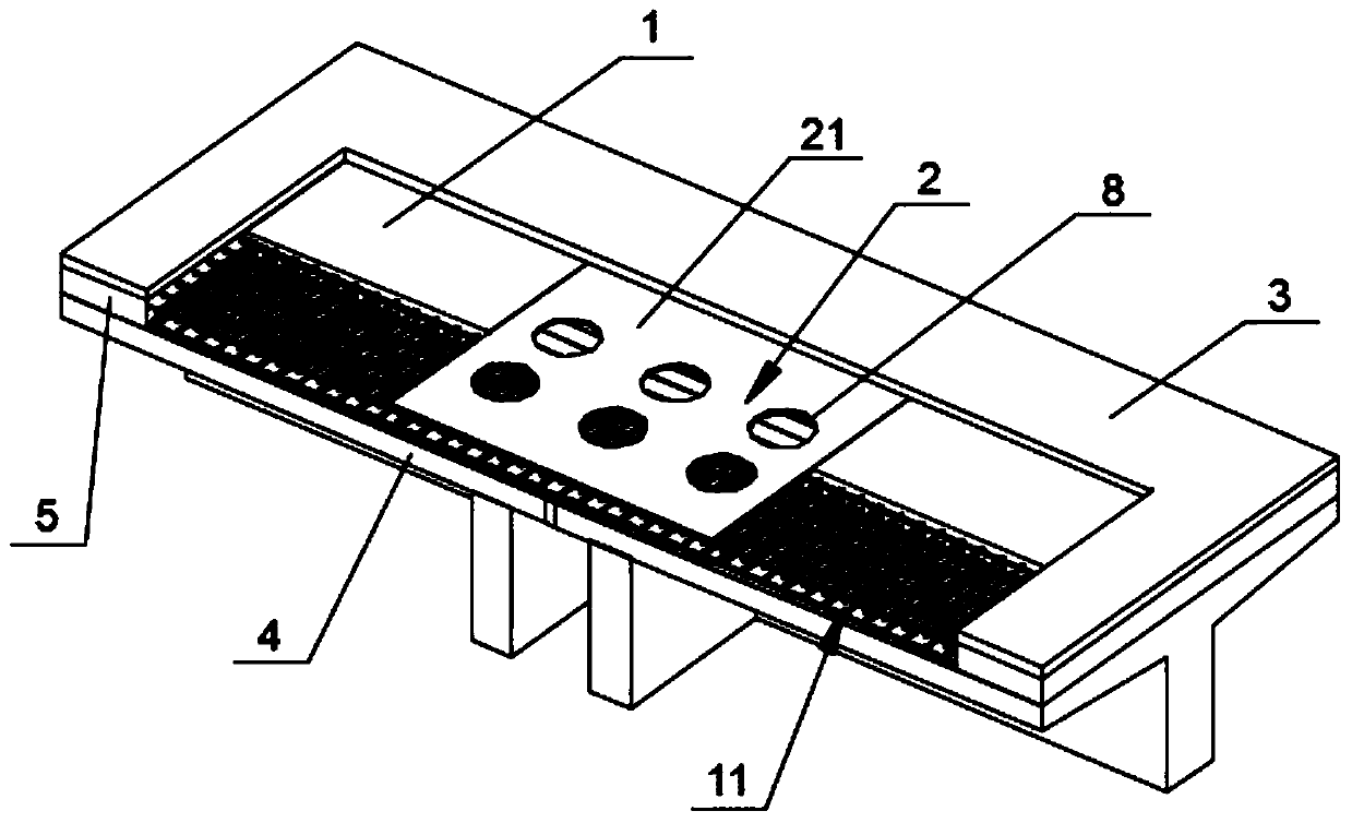 Reinforcing structure used for local part of concrete bridge, concrete bridge and construction method