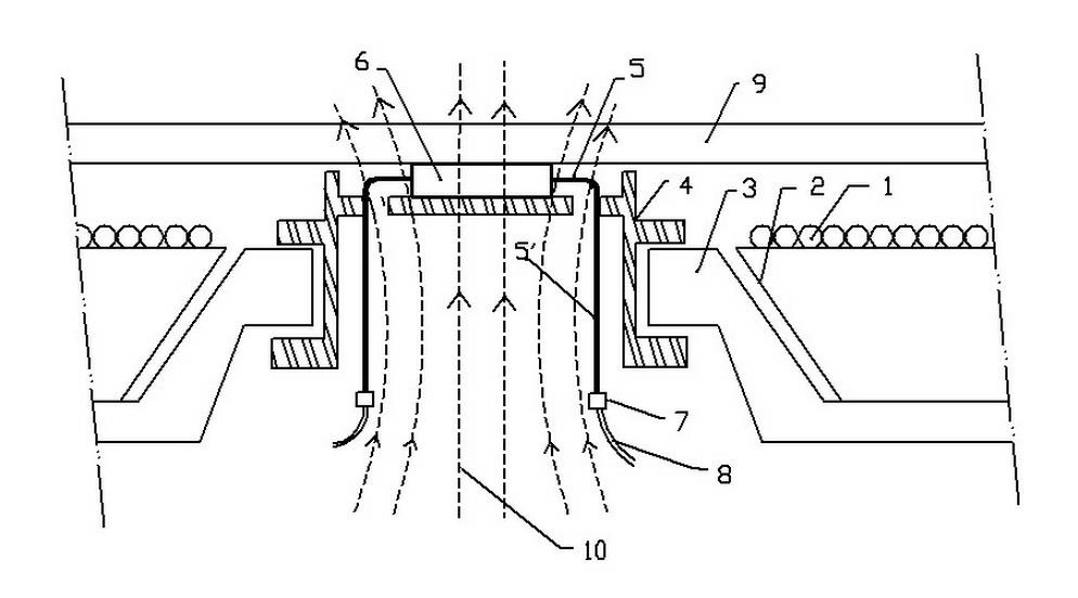 Temperature sensing assembly used for detecting surface temperature of induction cooker and mounting method thereof