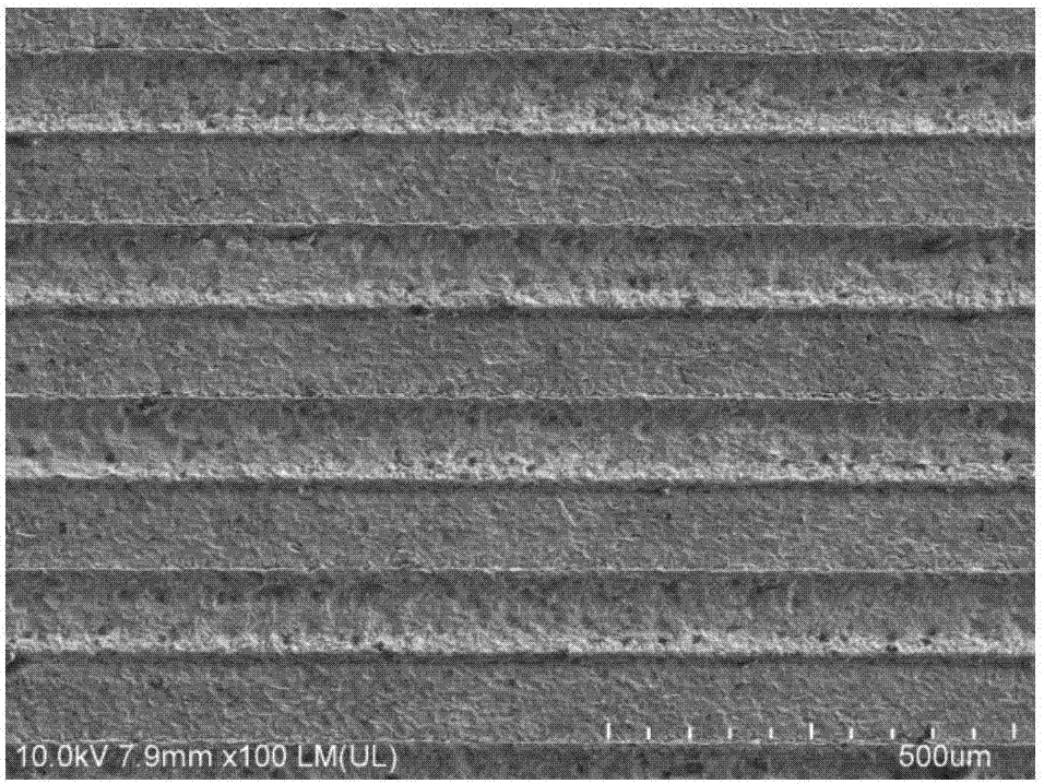 Electrotome surface laser grooving and polishing integral machining method