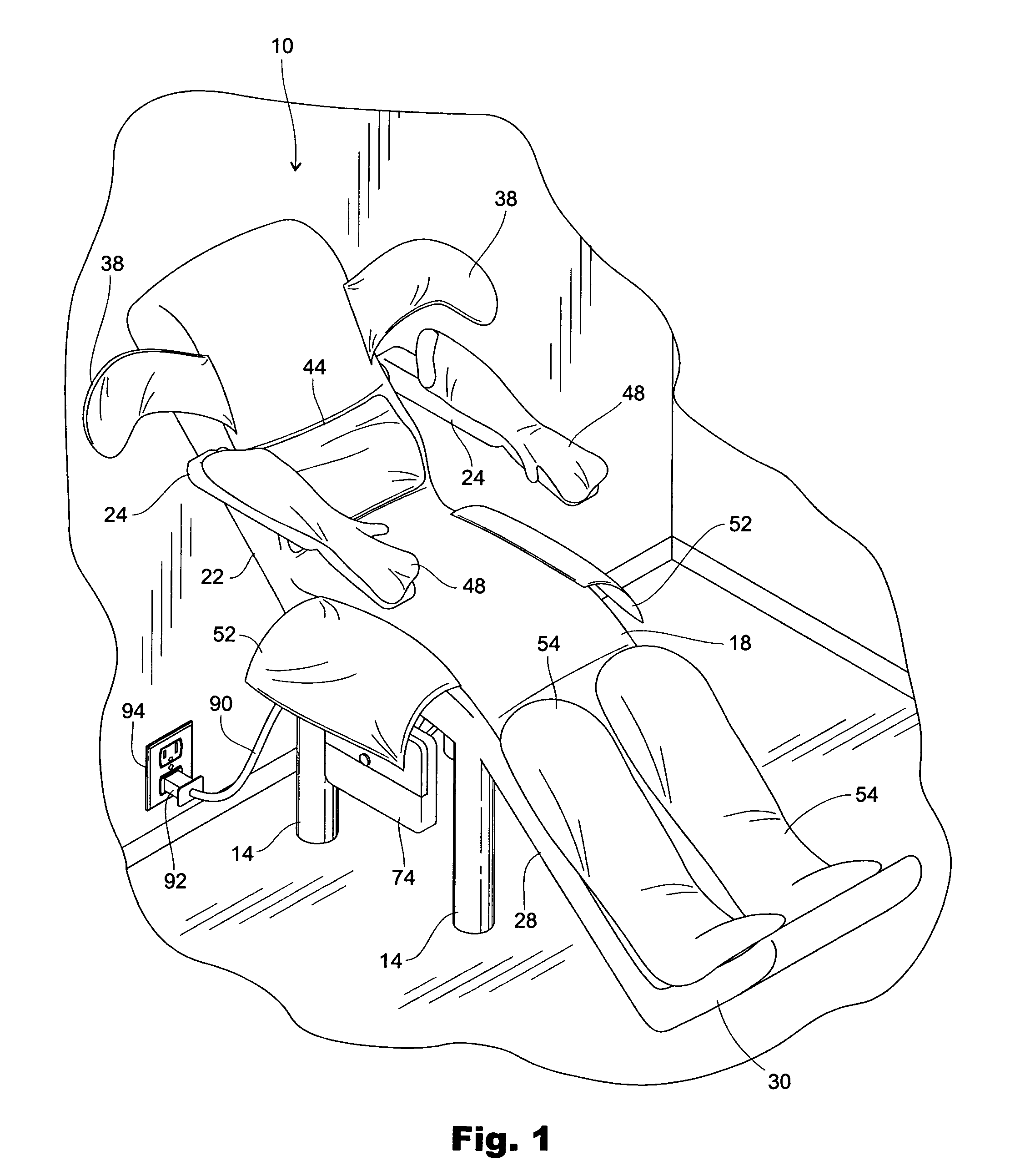 Aromatherapy chair for natural bodily relaxation, rejuvenation and healing