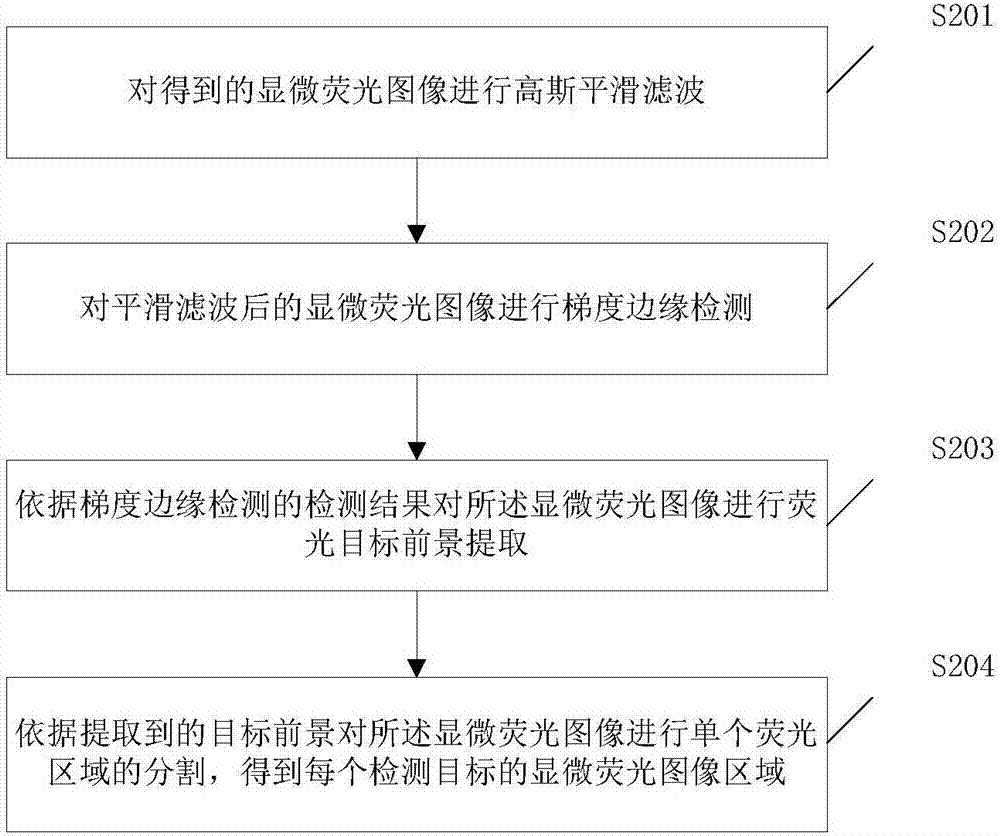 Non-wash image flow fluorescence detection method and system thereof