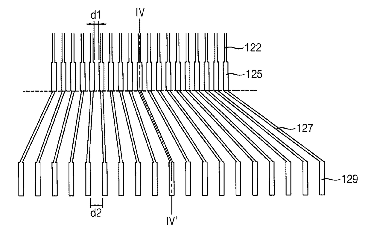 Mother substrate for a touch screen panel and array test method thereof