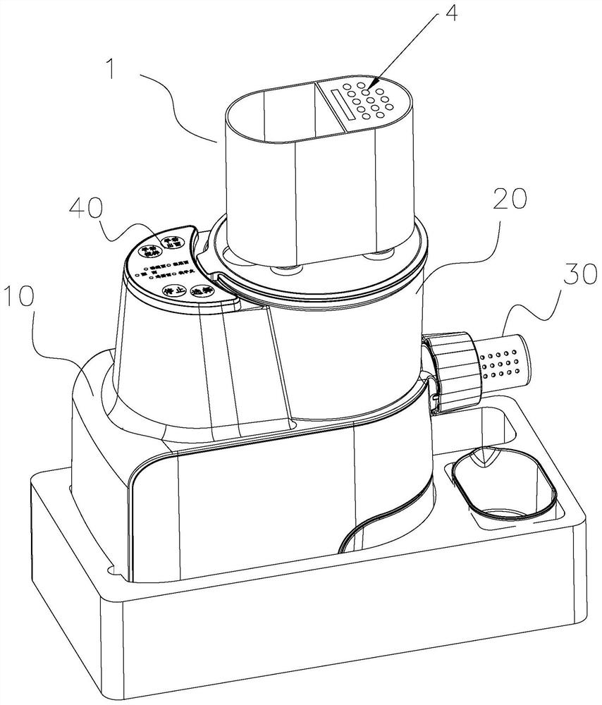 Noodle maker structure capable of controlling water inflow