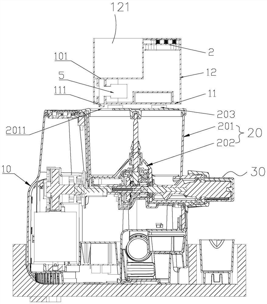 Noodle maker structure capable of controlling water inflow