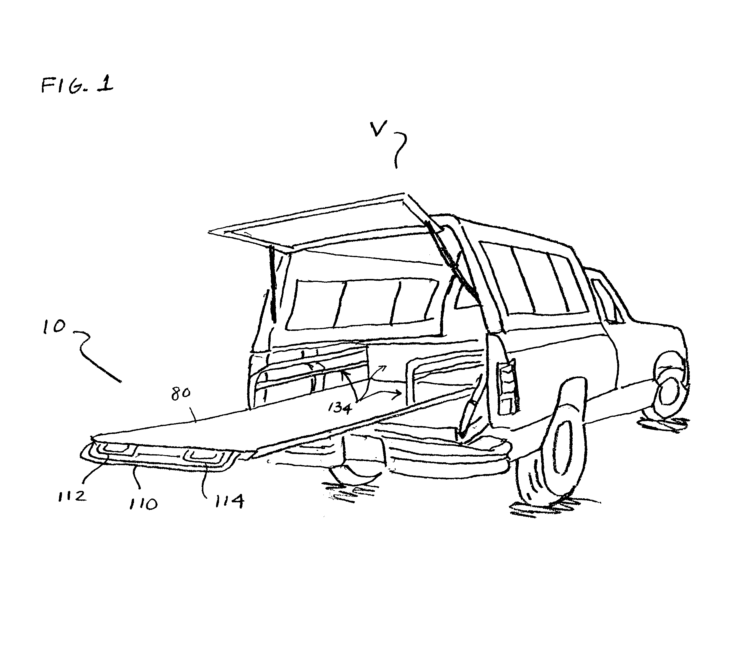 Pull-out load platform for truck cargo beds