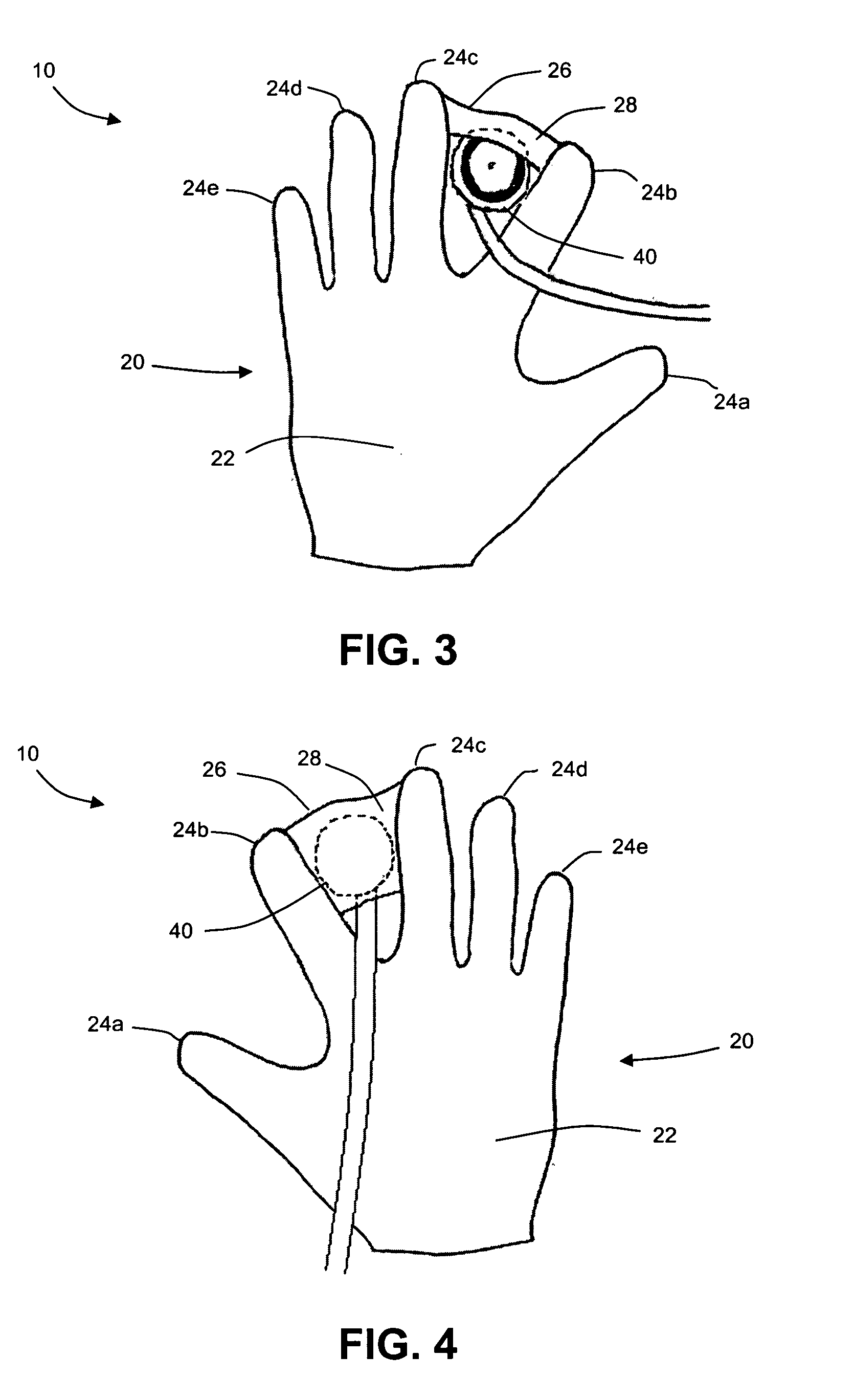 Medical glove with stethoscope protection