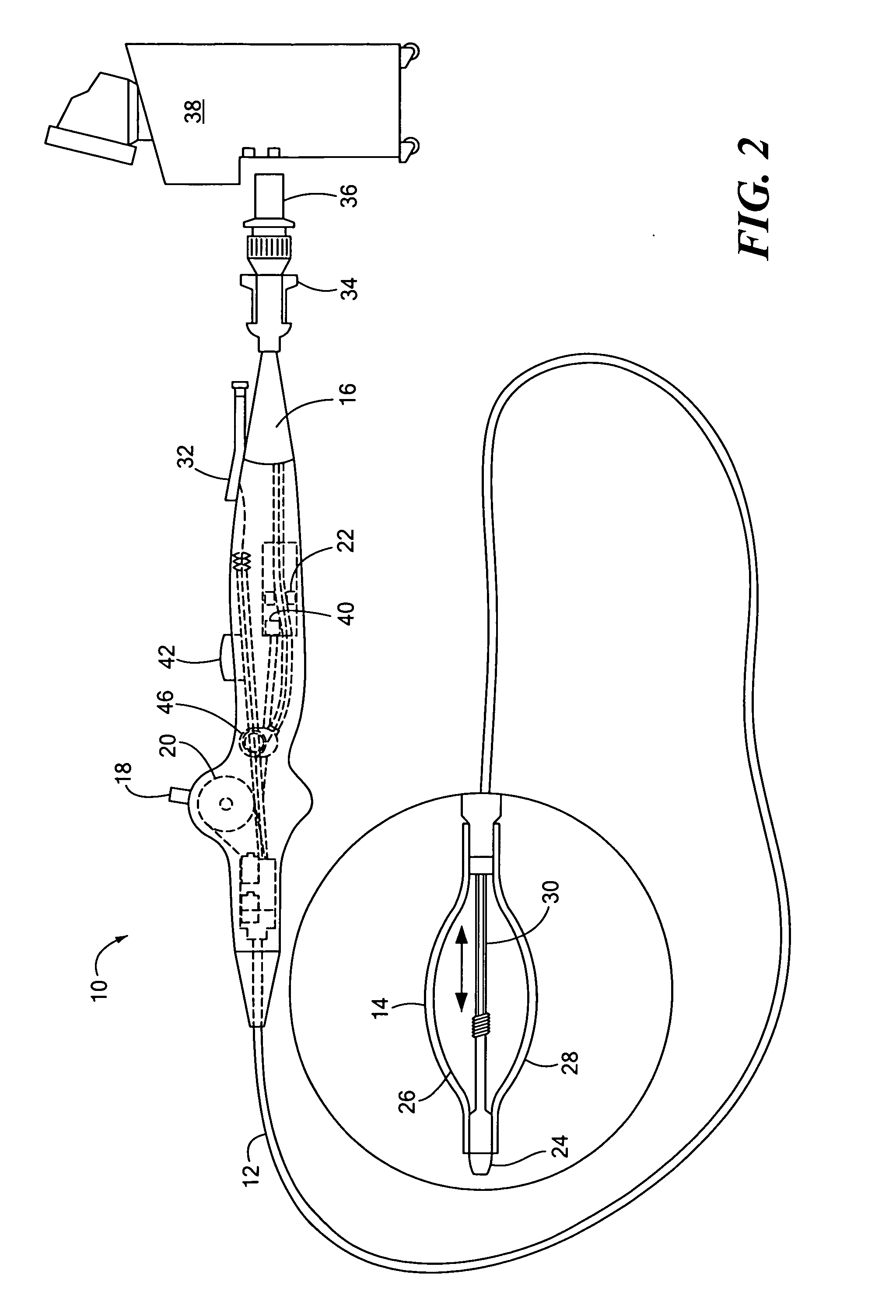 Distal cooling distribution system for a medical device