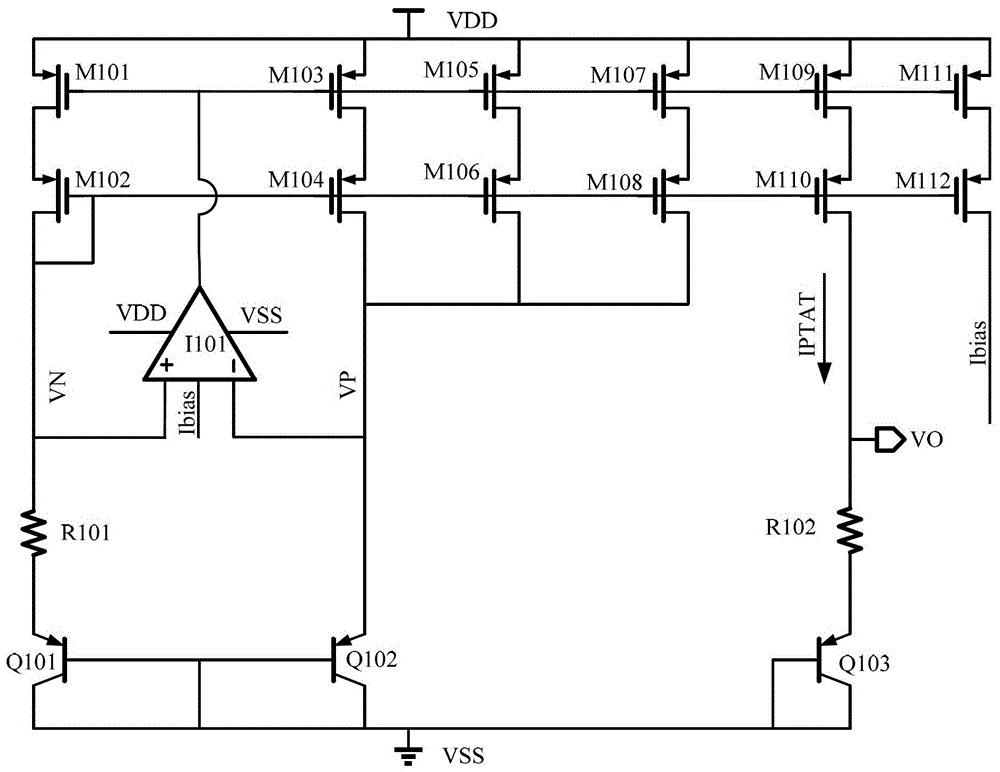 On-chip temperature sensor